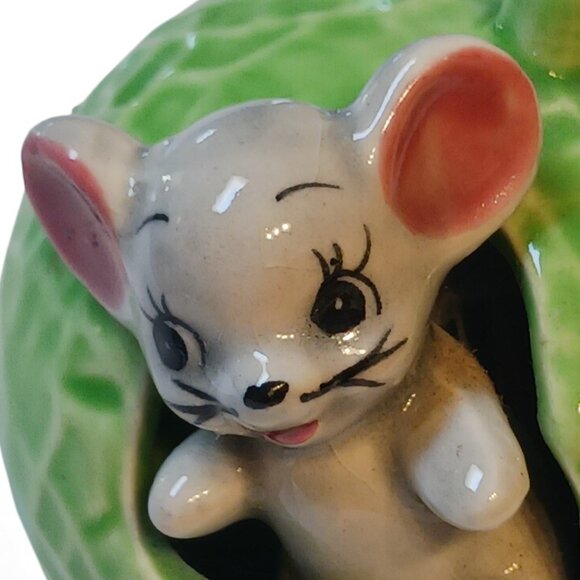 RARE! Vintage MCM Mouse Cabbage Toothpick Holder + Original Japan Tooth Picks - Picture 10 of 10